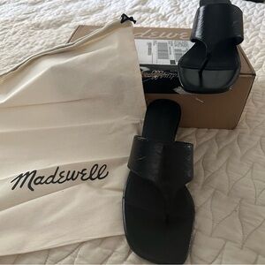 Madewell Black Slide Sandals